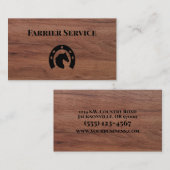 ファリアホースシューサービスウッド 名刺 (正面/裏面)