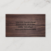 ファリアホースシューサービスウッド 名刺 (裏面)