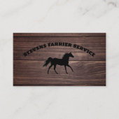 ファリアホースシューサービスウッド 名刺 (正面)