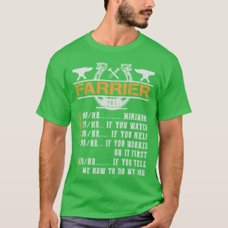 ファリアー時給ファリアーおもしろいホース Tシャツ