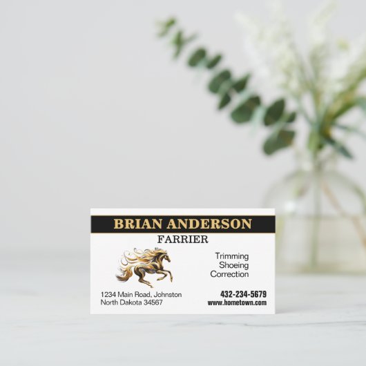 ファリア 名刺 (スタンド正面)