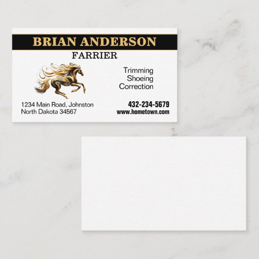 ファリア 名刺 (正面/裏面)