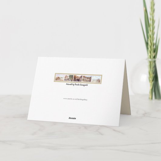 ファリダグリーンフィー絵画ルドのウォーターミルウォーターカラー カード (裏面)