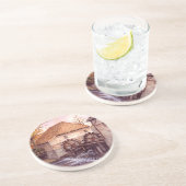 ファリダグリーンフィー絵画ルドのウォーターミルウォーターカラー コースター (側面)