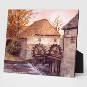 ファリダグリーンフィー絵画ルドのウォーターミルウォーターカラー フォトプラーク (側面)