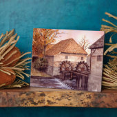 ファリダグリーンフィー絵画ルドのウォーターミルウォーターカラー フォトプラーク (側面)