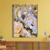 ファリッド・アル・ディン「アタール鳥のコンコース キャンバスプリント (インサイチュ (リビング))