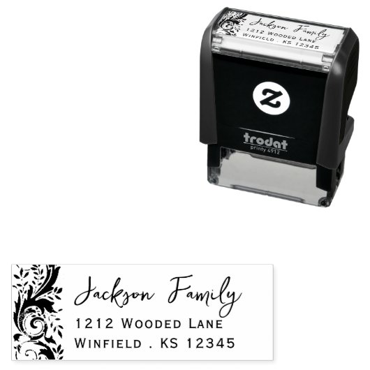 ファリファンシーーシファミリー差出人住所 セルフインキングスタンプ (インサイチュ)