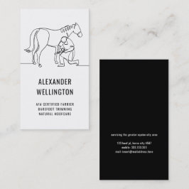 ファリモダンアホースショーウマ科のフズトリム 名刺