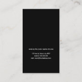 ファリモダンアホースショーウマ科のフズトリム 名刺 (裏面)