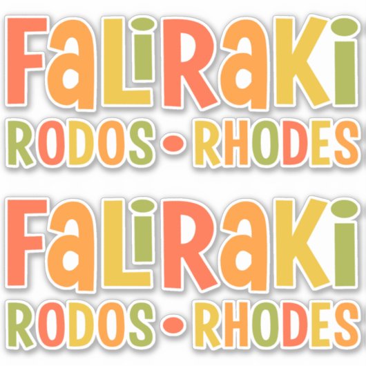 ファリラキロードスのステッカー シール (正面)