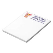 ファリー・チーズ・マン・ビジネス・マウス・タイ・メガネ・オタク ノートパッド (回転)