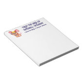 ファリー・チーズ・マン・ビジネス・マウス・タイ・眼鏡・オタッキー ノートパッド (アングル)