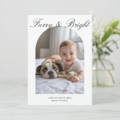 ファリー&ブライト コジー ファミリー ホリデー カード (スタンド正面)