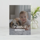 ファリー＆ブライト コージー プレイフル ファミリー クリスマス カード (スタンド正面)