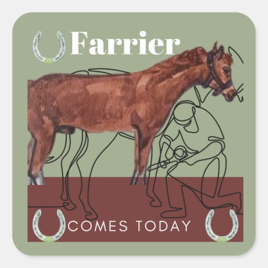 ファリ来ートゥデイ・スクエア・ステッカー スクエアシール (正面)