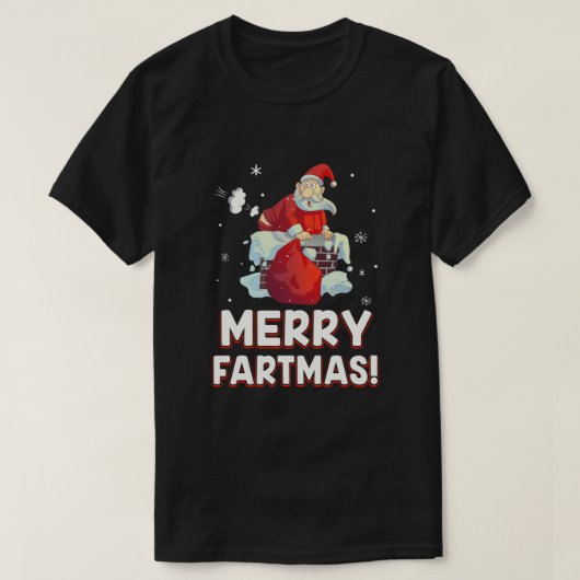 ファルおもしろいメリーマスサンタクロースファルティングクリスマス Tシャツ (デザイン正面)