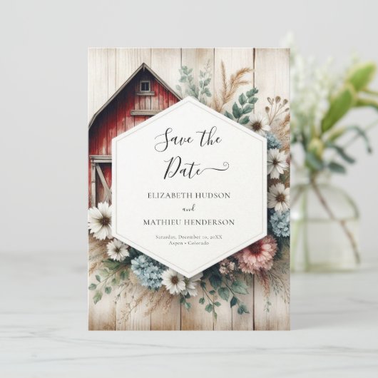 ファルお洒落ミヤード納屋周囲の庭結婚ズ セーブザデート (スタンド正面)