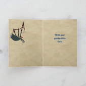 ファルカーソンバッジ&タータンチェックパーソナライズされたカード カード (内部)