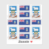 ファルクランダー州のシンボル/腕とフラグのコート シール (シート)