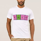 ファルコの周期表名のシャツ Tシャツ (正面)