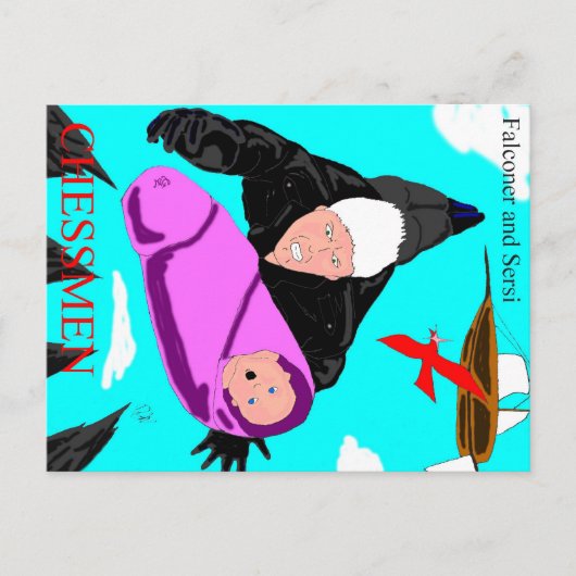 ファルコナーおよびセルシ葉書 ポストカード (正面)