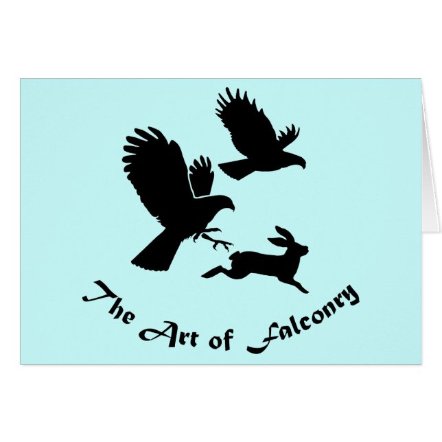 ファルコリーのアート – Harris Hawks (正面横)