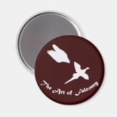 ファルコリーペレグリン《鳥》ハヤブサ マグネット (正面/裏面)