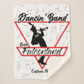 ファルコンランドのダンシンバンドパーソナライズされた シェルパブランケット (正面)