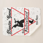 ファルコンランドのダンシンバンドパーソナライズされた シェルパブランケット (正面(横))