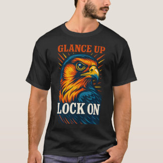 ファルコン・グレンジアップ・ロックオン・ファルコナリー愛好家デザイン Tシャツ