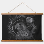 ファルコン フルムーン 吊り下げ型タペストリー (正面)