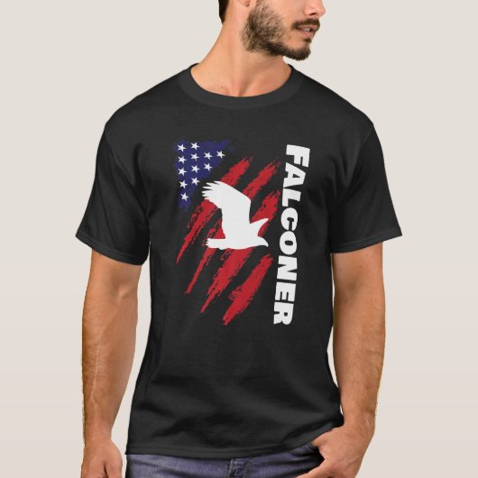 ファルコーナーファルコリー《鳥》ハヤブサ Tシャツ (正面)