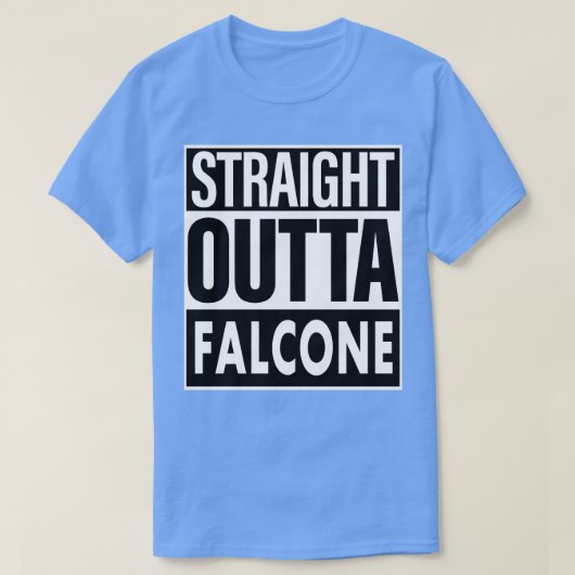 ファルコーネ名ストレートアウトタファルコーネ Tシャツ (デザイン正面)