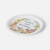 ファルシンプルミヤモダンード子供の誕生日 ペーパープレート (アングル)