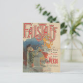ファルスタッフオペラポスター（パリ首相1894年）ポスタカ ポストカード (スタンド正面)