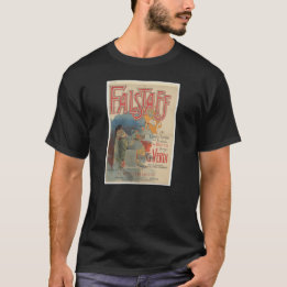 ファルスタッフオペラポスター（パリ首相1894年） Tシャツ