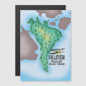 ファルスター島デンマーク旅行ポスター。 (正面/裏面)