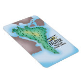 ファルスター島デンマーク旅行ポスター。 マグネット (右側)