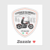 ファルツァレゴ峠 - イタリアの山岳パストリップ シール (シート)