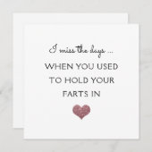 ファルトおもしろいバレンタイン/アニバーサリーグリッターハート シーズンカード (正面/裏面)