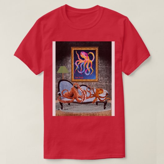 ファルトアートシーの洗練されたタコ Tシャツ (デザイン正面)