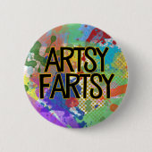 ファルトアートシー |クリエイティブカラフルアーティストボタン 缶バッジ (正面)