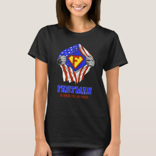 ファルトマン先に行く私の指を引く、アメリカ国旗、フー Tシャツ