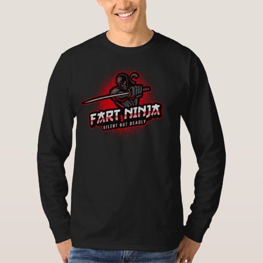 ファルト忍者ウォリアー静かズスパイグリおもしろいア Tシャツ (正面)
