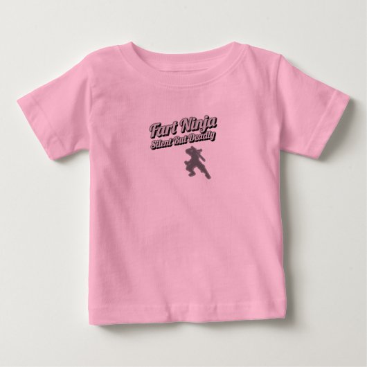 ファルト忍者静かが致命的なシャツ ベビーTシャツ (正面)