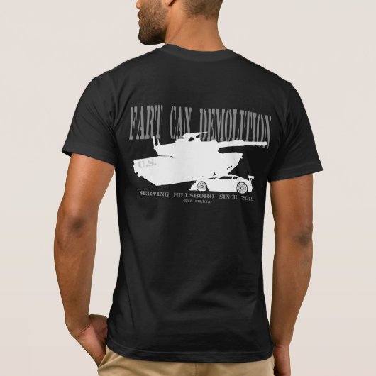 ファルト缶解体 Tシャツ (裏面)