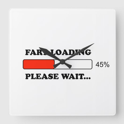 ファルト荷重 スクエア壁時計 (正面)