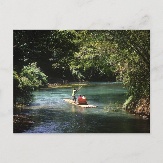 ファルマスのマーサ・ブレー川にラフティング ポストカード (正面)