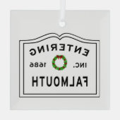 ファルマスへの侵入 ガラスオーナメント (裏面)